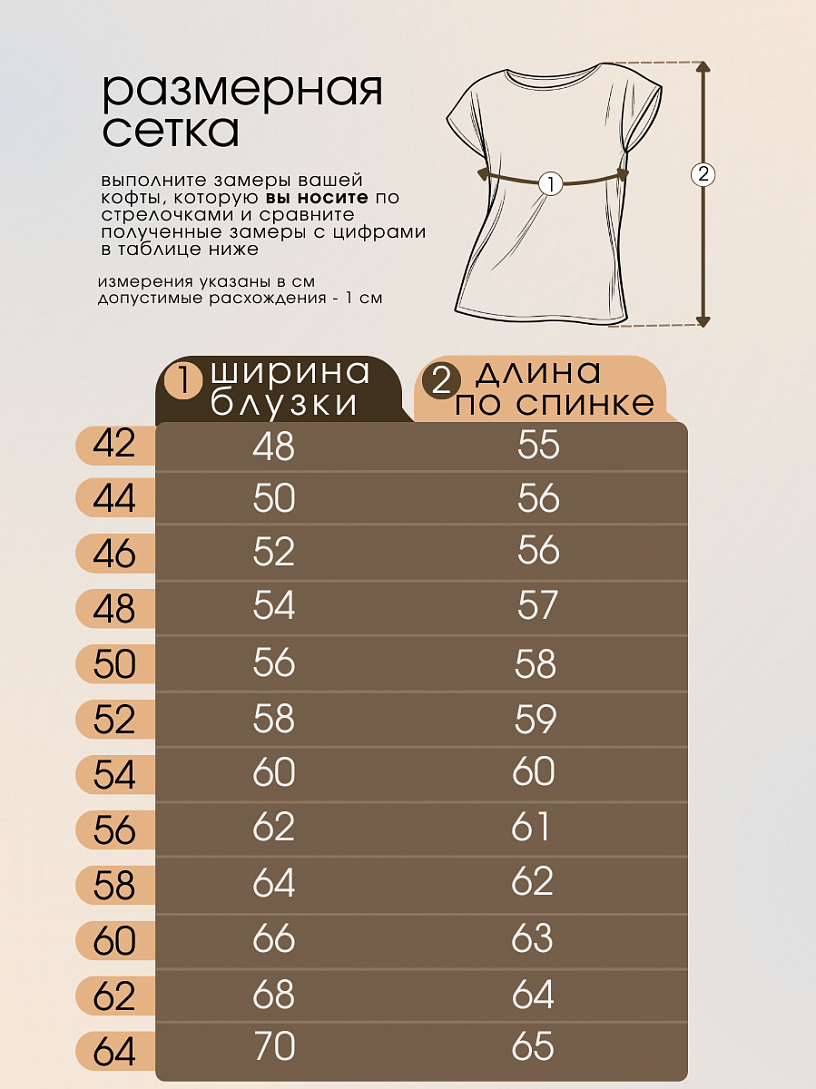 Блуза "Base" О17/бело-зеленый