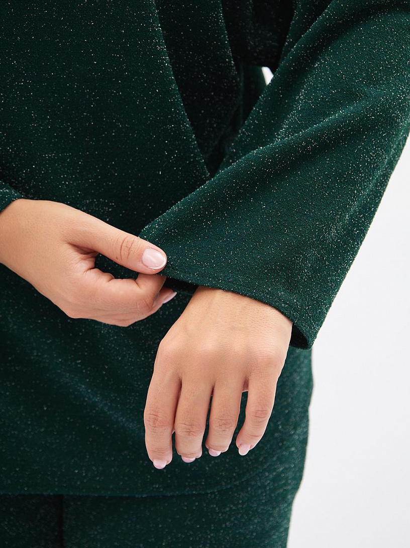 Костюм Селин_О41/зеленый люрекс